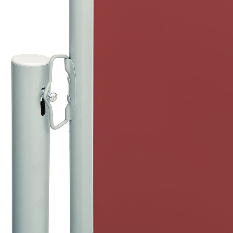vidaXL Zaťahovacia bočná markíza na terasu 220x600 cm červená