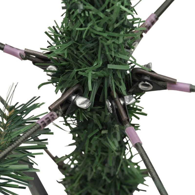 vidaXL Umelý výklopný vianočný stromček so šiškami 240 cm