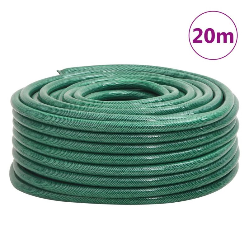 vidaXL Záhradná hadica zelená 1,3" 20 m PVC