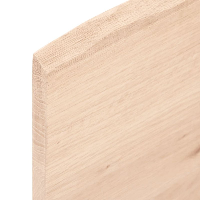 vidaXL Stolová doska 80x40x2 cm, neošetrený dubový masív, živé hrany