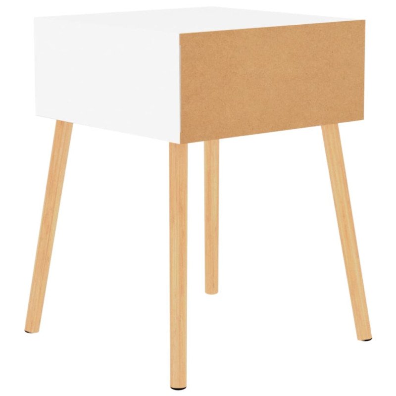 vidaXL Nočné stolíky 2 ks biely 40x40x56 cm drevotrieska