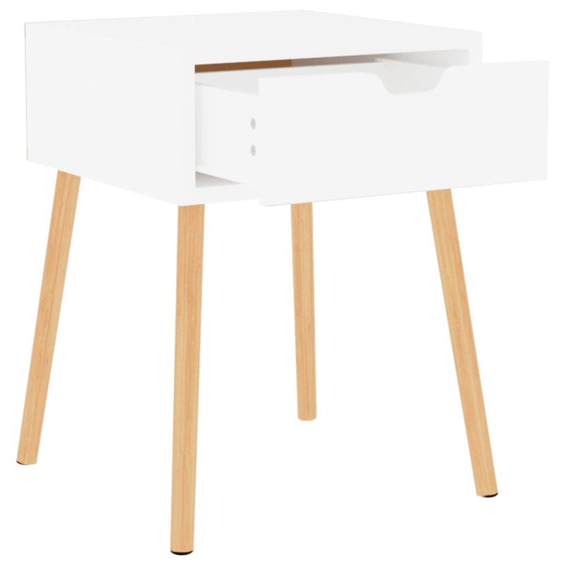 vidaXL Nočné stolíky 2 ks biely 40x40x56 cm drevotrieska
