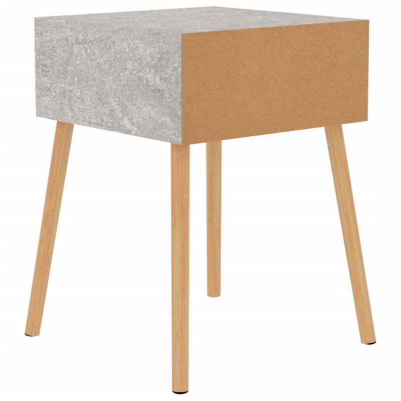 vidaXL Nočné stolíky 2 ks betónové sivé 40x40x56 cm drevotrieska