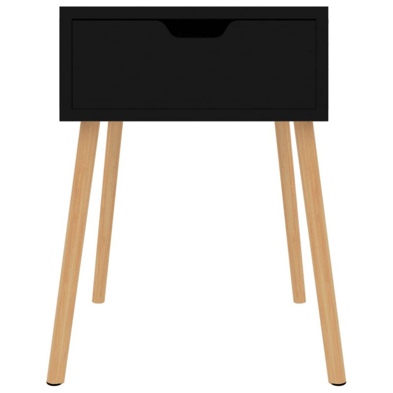 vidaXL Nočné stolíky 2 ks lesklé čierne 40x40x56 cm drevotrieska
