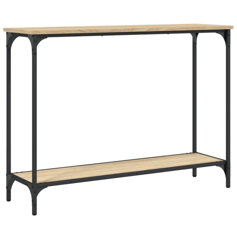 vidaXL Konzolový stolík dub sonoma 101x30,5x75 cm kompozitné drevo