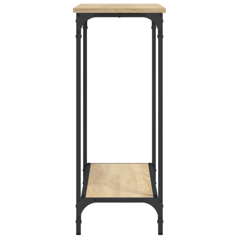 vidaXL Konzolový stolík dub sonoma 101x30,5x75 cm kompozitné drevo