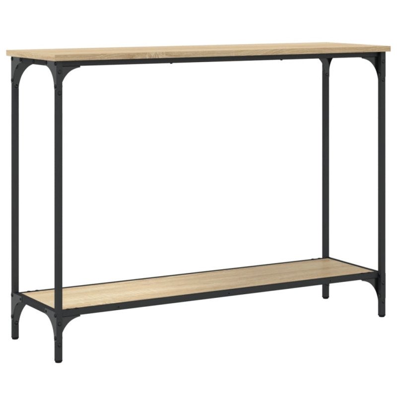 vidaXL Konzolový stolík dub sonoma 101x30,5x75 cm kompozitné drevo