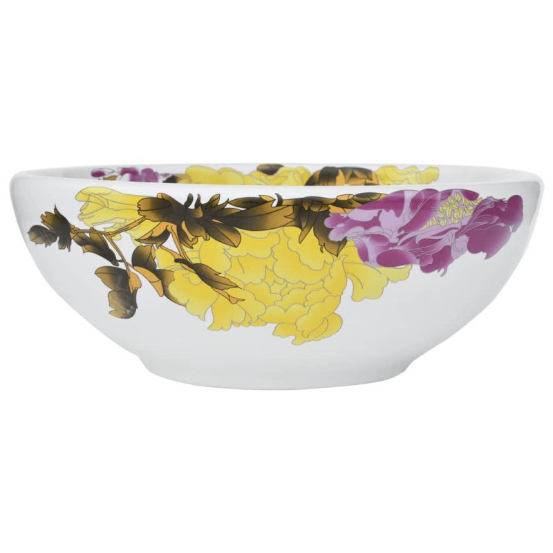 vidaXL Umývadlo na dosku viacfarebné okrúhle Φ41x14 cm keramické