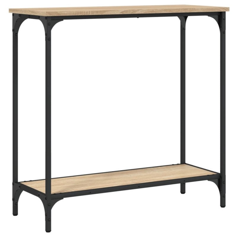 vidaXL Konzolový stolík dub sonoma 75x30,5x75 cm kompozitné drevo