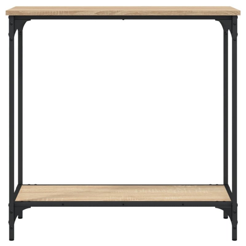 vidaXL Konzolový stolík dub sonoma 75x30,5x75 cm kompozitné drevo