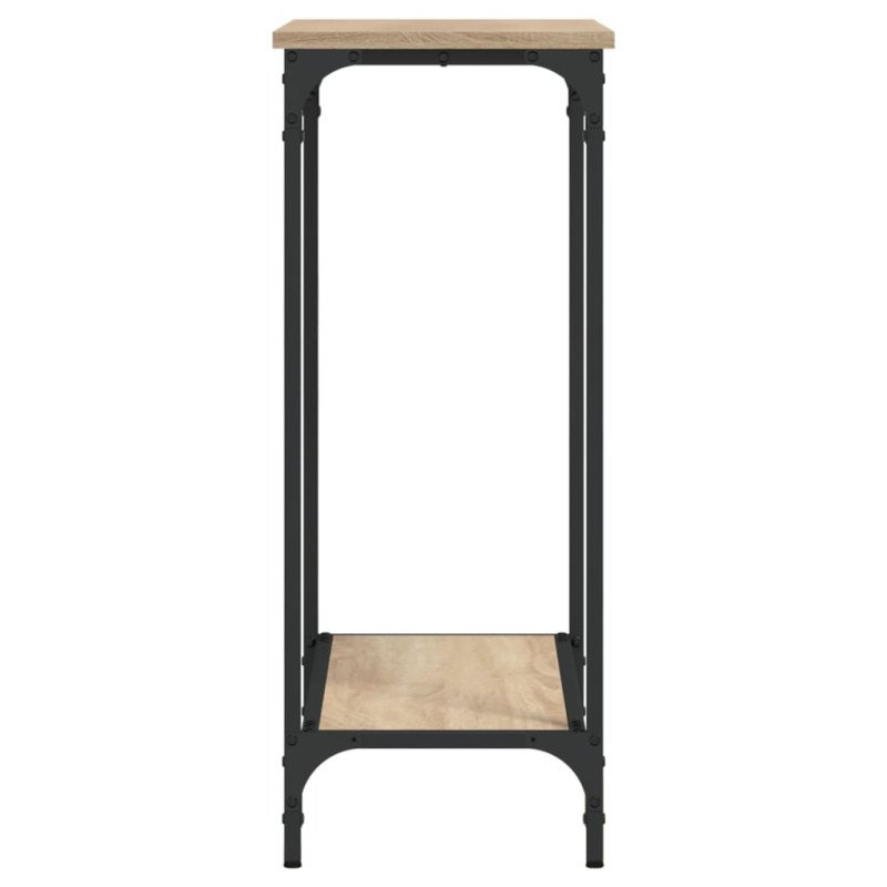 vidaXL Konzolový stolík dub sonoma 75x30,5x75 cm kompozitné drevo
