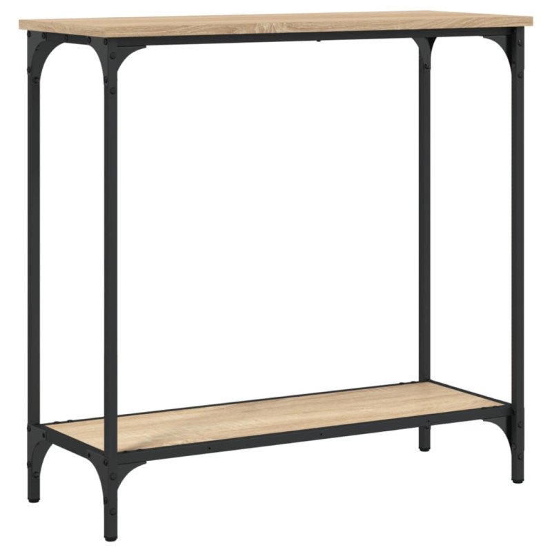 vidaXL Konzolový stolík dub sonoma 75x30,5x75 cm kompozitné drevo