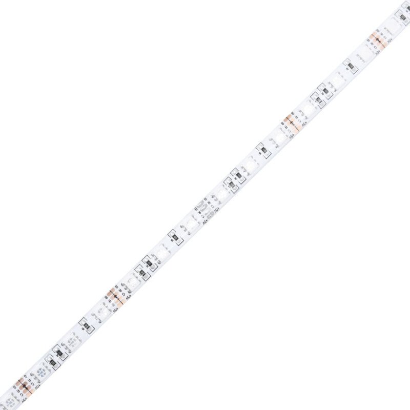 vidaXL Nočné stolíky s LED svetlami 2 ks biele 40x39x48,5 cm