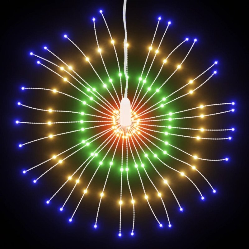 vidaXL Vianočná svietiaca hviezda 140 LED 4 ks viacfarebné 17 cm