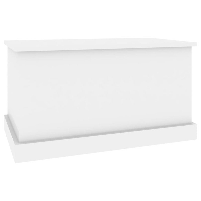 vidaXL Úložný box lesklý biely 70x40x38 cm spracované drevo