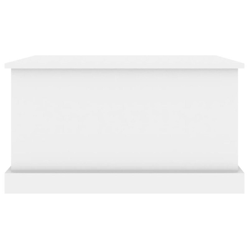 vidaXL Úložný box lesklý biely 70x40x38 cm spracované drevo