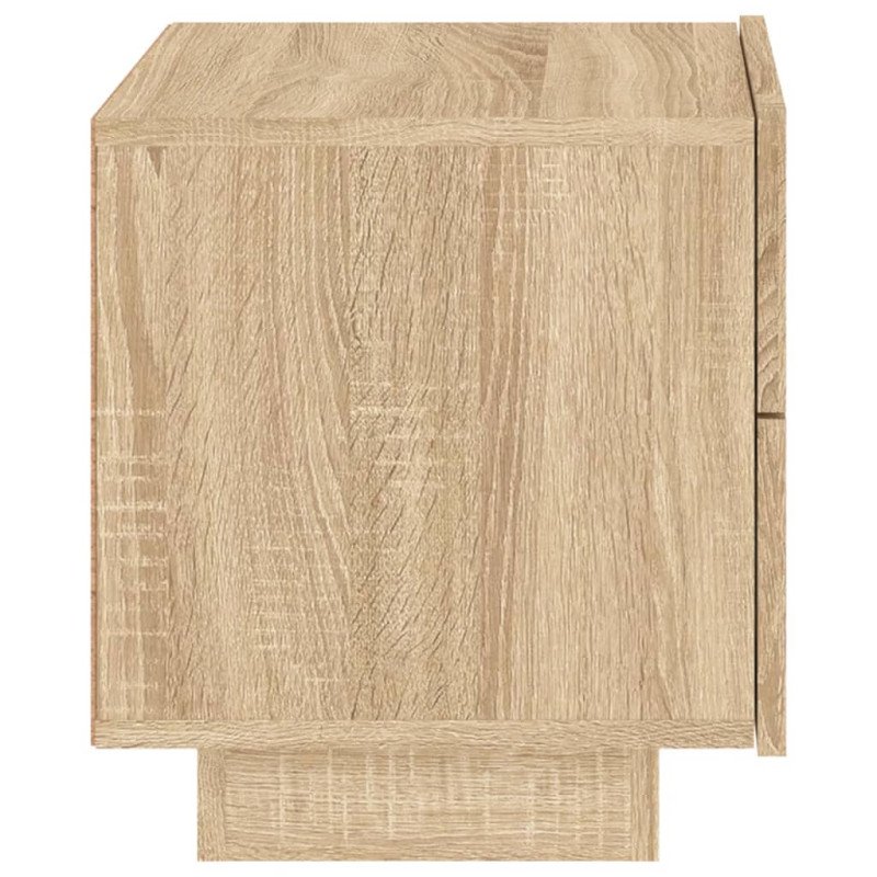vidaXL Nočný stolík s LED svetlami dub sonoma 70x36x40,5 cm