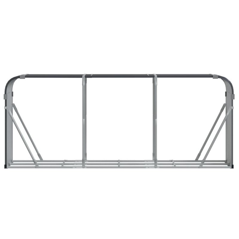 vidaXL Držiak na polená antracitový 234x45x100 cm pozinkovaná oceľ