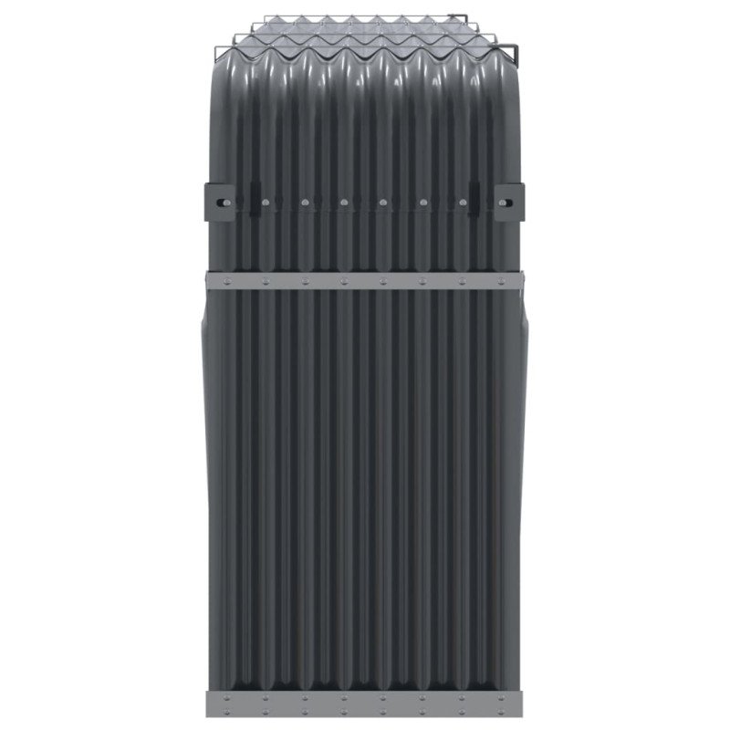 vidaXL Držiak na polená antracitový 234x45x100 cm pozinkovaná oceľ