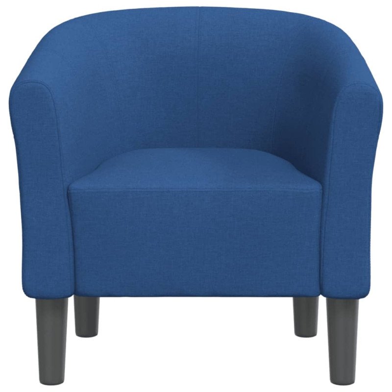 vidaXL Klubové kreslo modrá látka