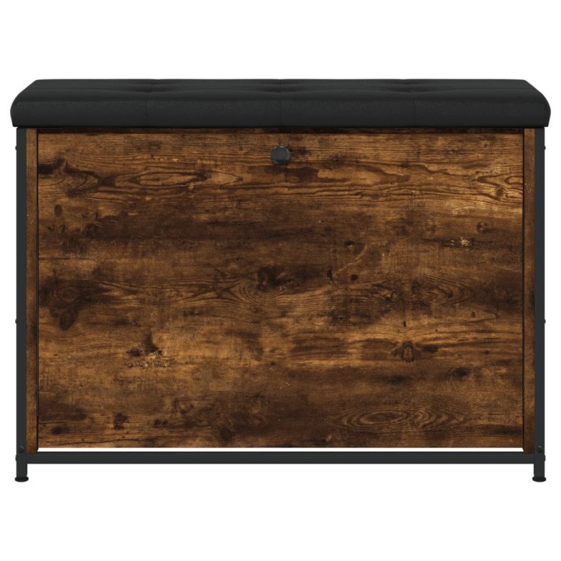 vidaXL Lavička na topánky s vyklápacou zásuvkou dymový dub 82x32x56 cm