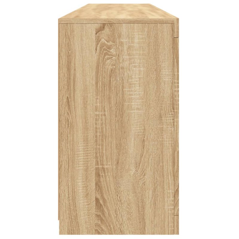 vidaXL Komoda s LED svetlami dub sonoma 162x37x67 cm