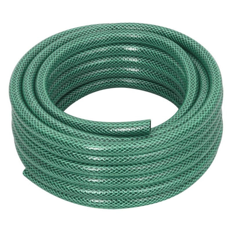 vidaXL Záhradná hadica so sadou armatúr zelená 0,6" 10 m PVC