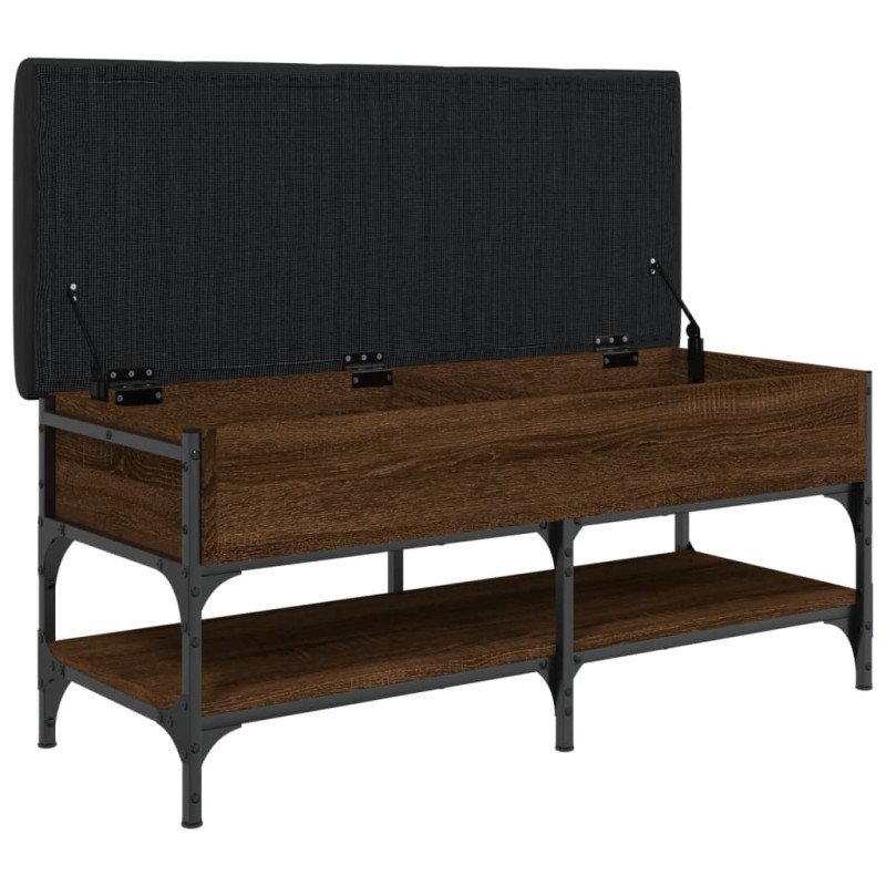 vidaXL Lavička na topánky hnedý dub 102x42x45 cm kompozitné drevo