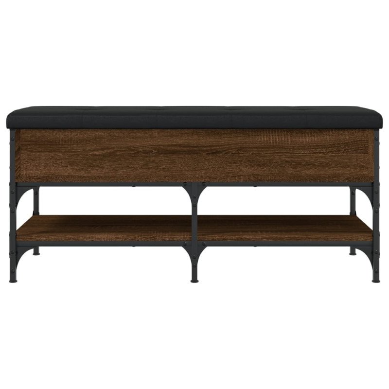 vidaXL Lavička na topánky hnedý dub 102x42x45 cm kompozitné drevo