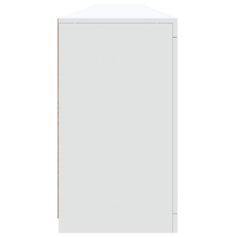 vidaXL Komoda s LED svetlami biela 283x37x67 cm