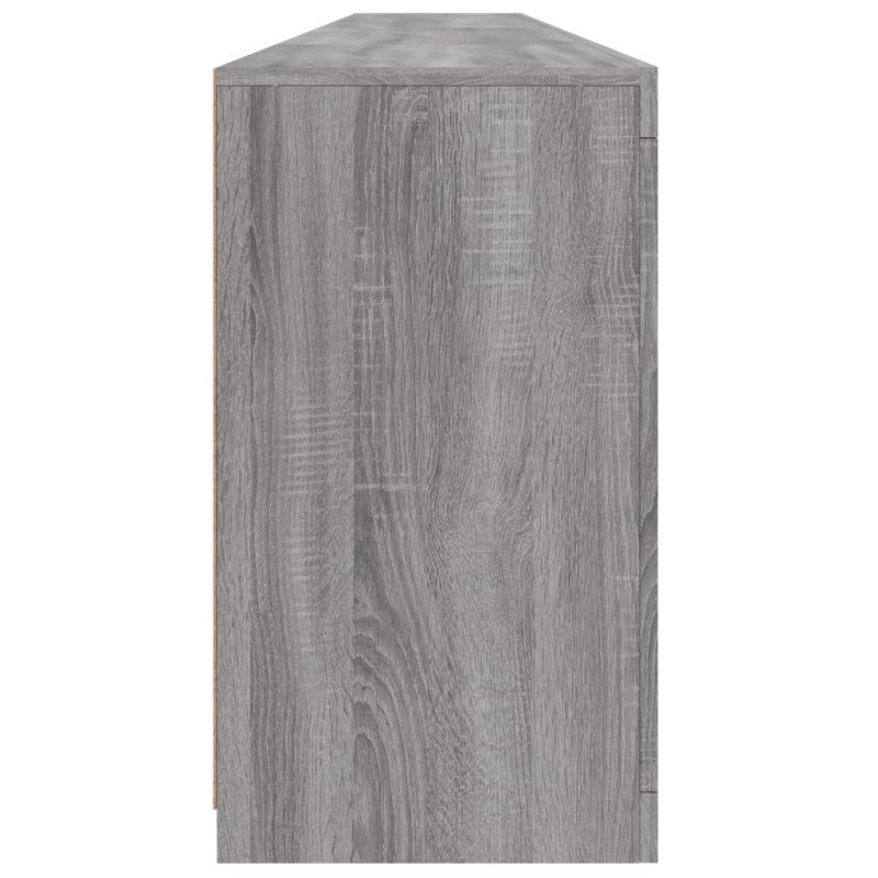 vidaXL Komoda s LED svetlami sivá sonoma 283x37x67 cm
