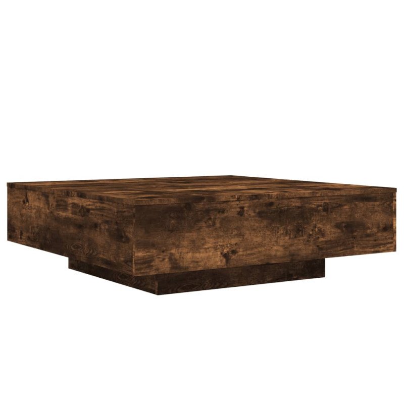 vidaXL Konferenčný stolík dymový dub 100x100x31 cm kompozitné drevo