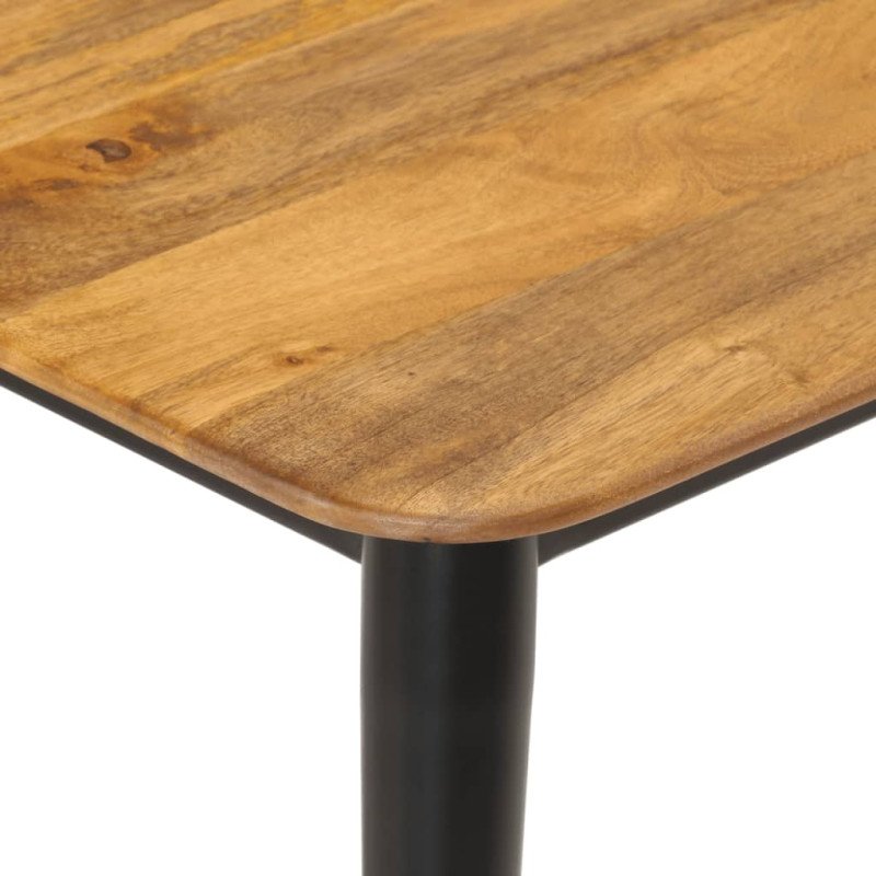 vidaXL Konferenčný stolík 110x50x40 cm mangový masív a železo