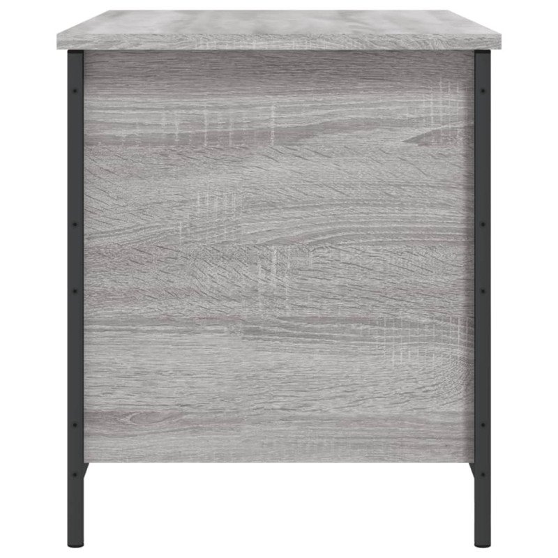 vidaXL Úložná lavička sivá sonoma 80x42,5x50 cm kompozitné drevo