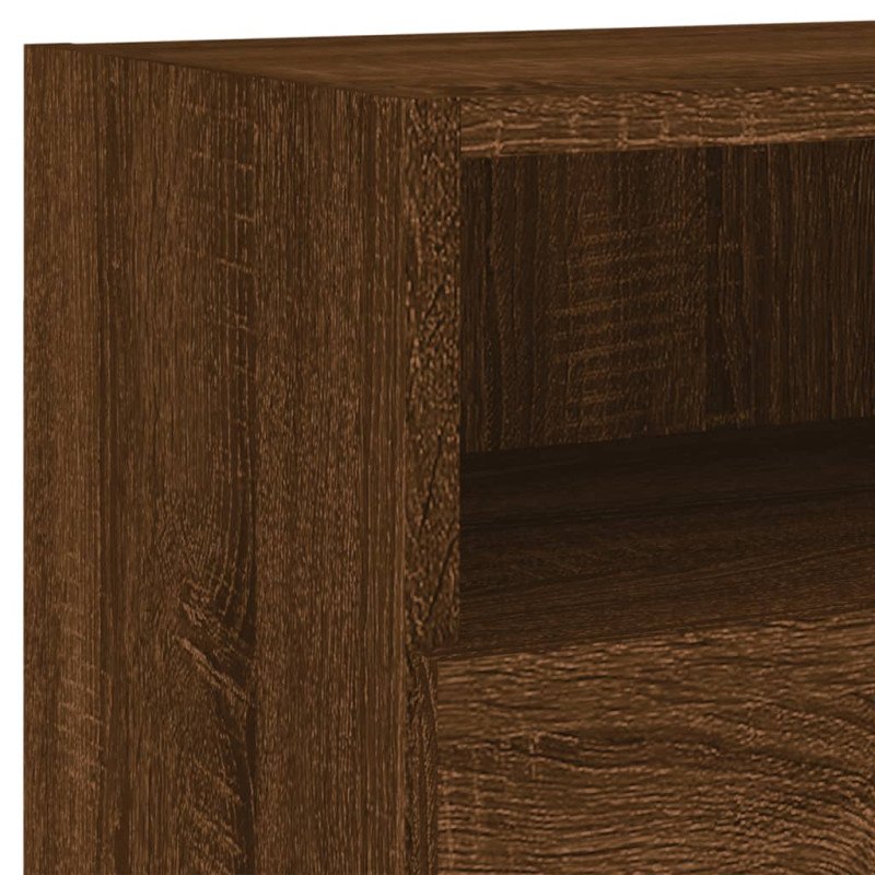 vidaXL TV nástenné skrinky 2 ks hnedý dub 80x30x30cm kompozitné drevo