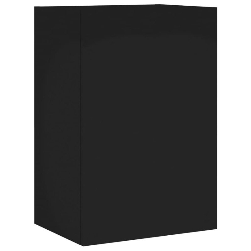 vidaXL TV nástenná skrinka čierna 40,5x30x60 cm kompozitné drevo