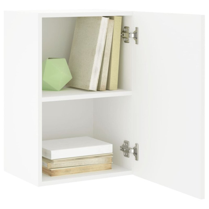 vidaXL TV nástenná skrinka biela 40,5x30x60 cm kompozitné drevo