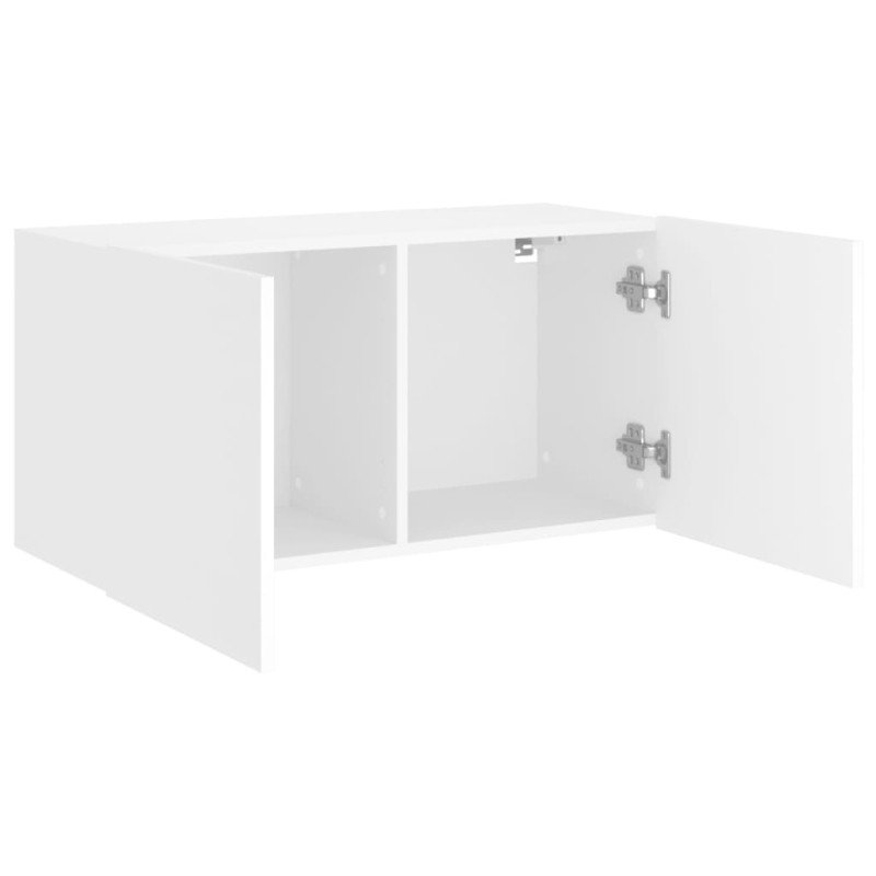 vidaXL TV skrinka nástenná biela 80x30x41 cm