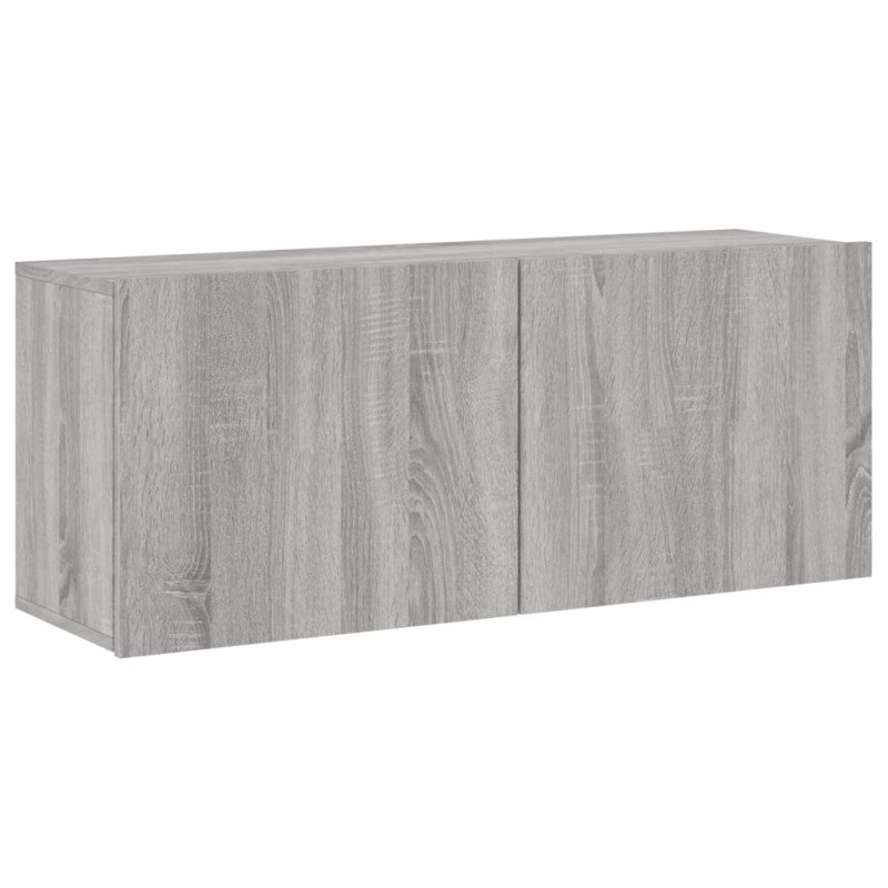 vidaXL TV skrinka nástenná sivá sonoma 100x30x41 cm