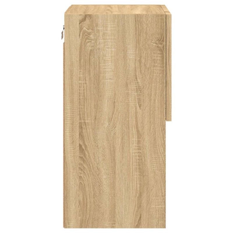vidaXL TV skrinky s LED svetlami 2 ks dub sonoma 30,5x30x60 cm