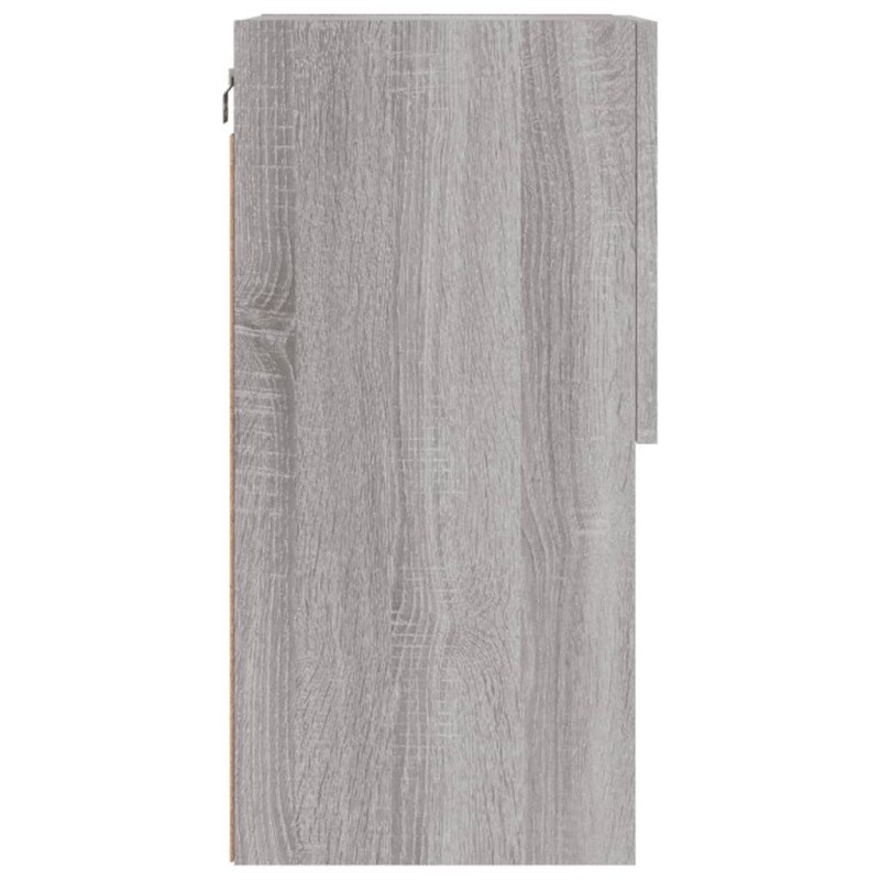 vidaXL TV skrinka s LED svetlami sivá sonoma 40,5x30x60 cm