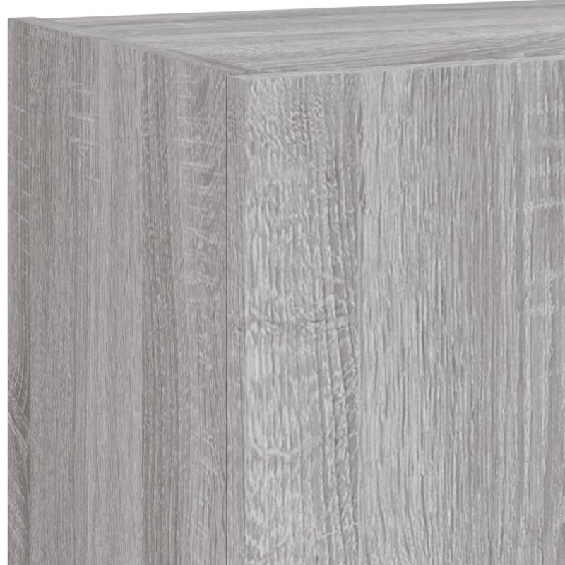 vidaXL TV skrinka s LED svetlami sivá sonoma 40,5x30x60 cm