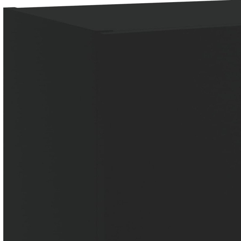 vidaXL TV skrinka s LED svetlami čierna 40,5x30x90 cm