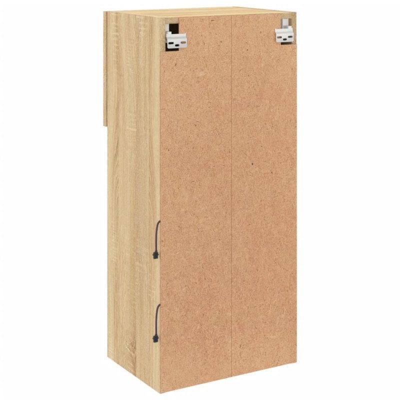 vidaXL TV skrinka s LED svetlami dub sonoma 40,5x30x90 cm