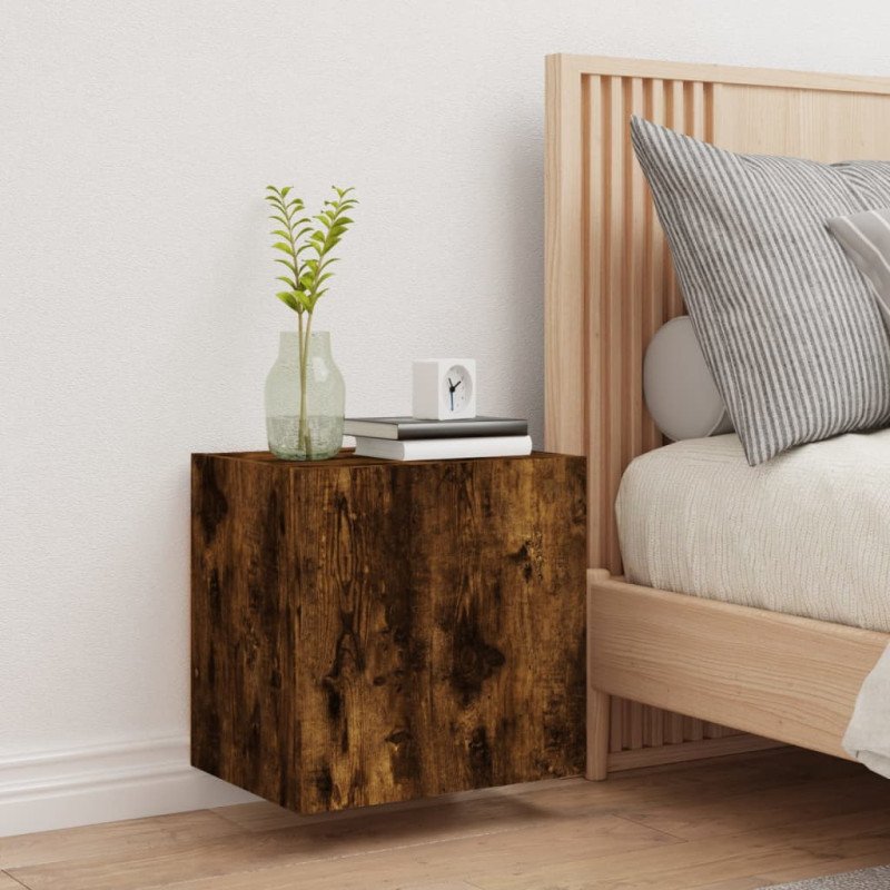 vidaXL TV nástenná skrinka dymový dub 40,5x30x40 cm kompozitné drevo