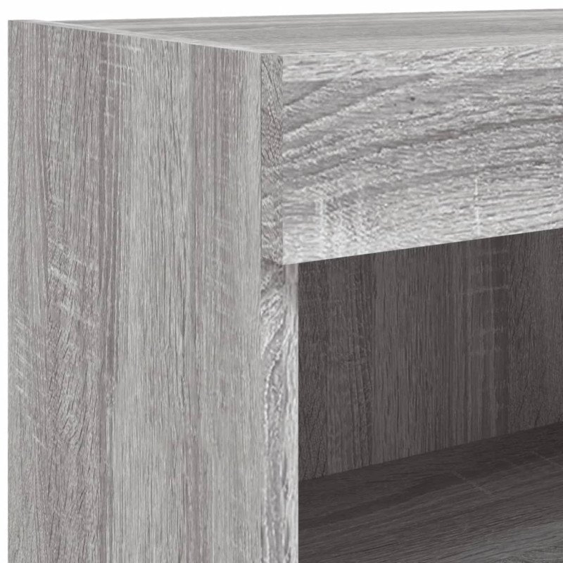 vidaXL TV nástenné skrinky s LED svetlami 2 ks sivé sonoma 60x30x40 cm