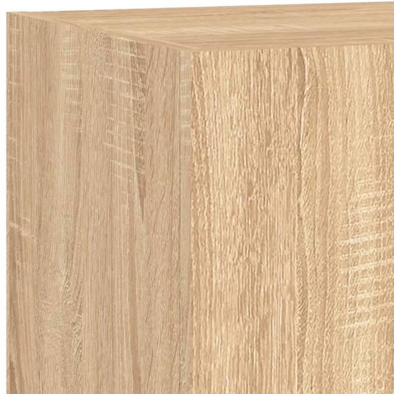 vidaXL TV nástenné skrinky s LED svetlami 2 ks dub sonoma 80x35x31 cm