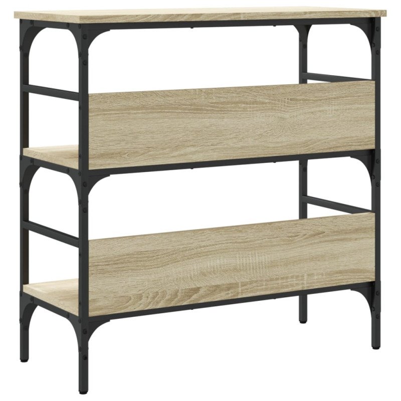 vidaXL Konzolový stolík dub sonoma 75x32x75 cm kompozitné drevo