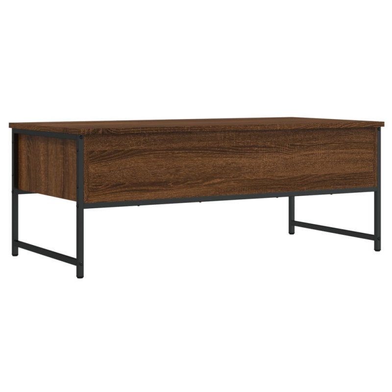 vidaXL Konferenčný stolík hnedý dub 101x49x39,5 cm kompozitné drevo