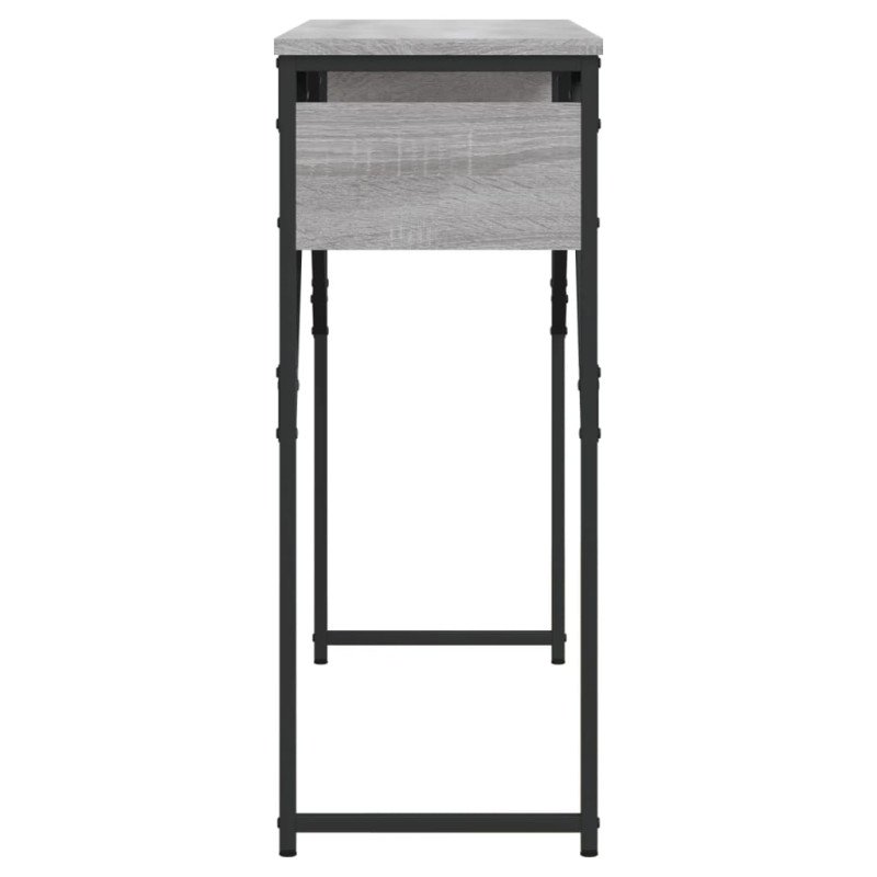 vidaXL Konzolový stolík s policou sivý sonoma 105x30x75 cm komp. drevo
